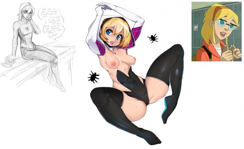 Rule 34 Гвен паук и пенни Паркер