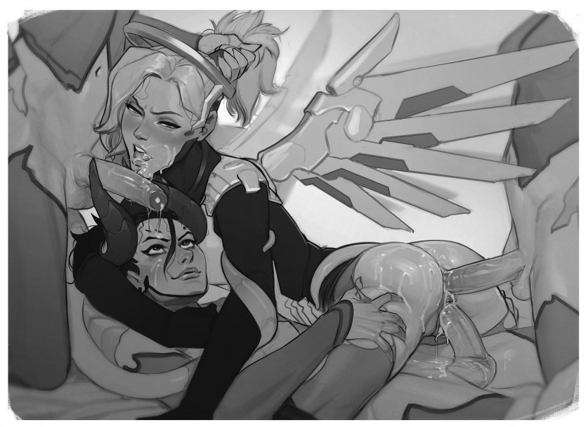 Overwatch Фарра мерси futanari хентай