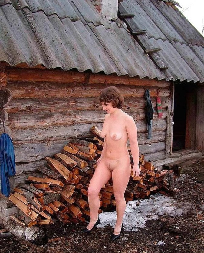 Деревенские девки в бане