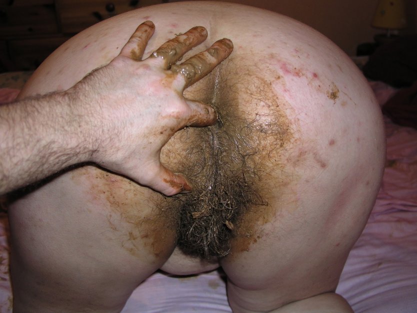 Dirty hairy ass fingering extreme close-up
