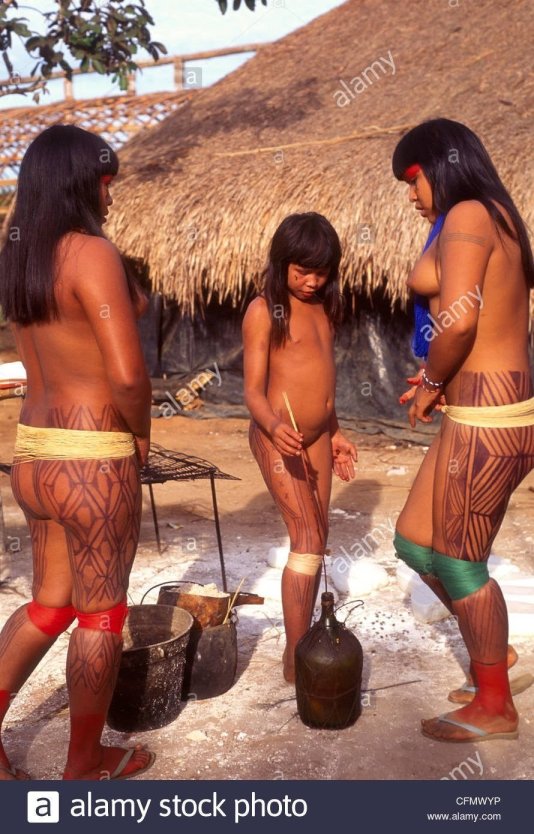 Натуризм - индейцы с реки Xingu (Бразилия)