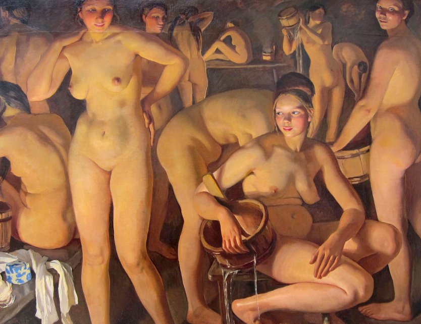 Зинаида Серебрякова баня 1913 картина