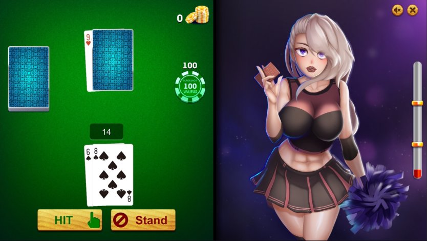 Blackjack and waifus hentai Version сцены