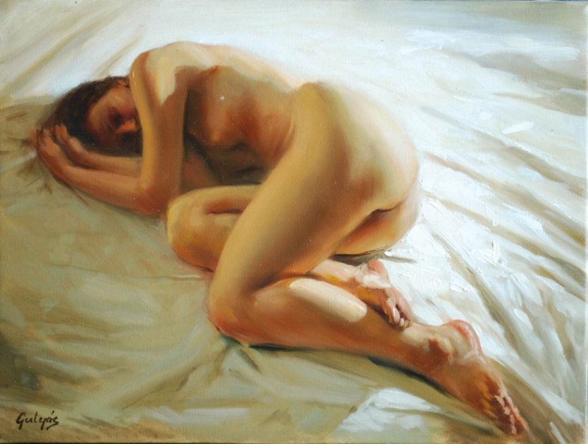Художник Ласло Гулис картины ню